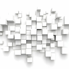Obraz premium White Cubes Abstract Background (1)