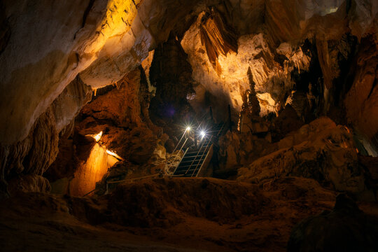 Cave Hall with Starry Lights