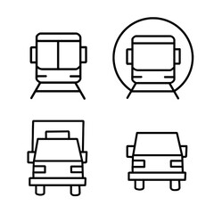 set of transportations icons