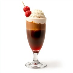 Sweet raspberry syrup mixed with mocha