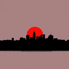 Fototapeta premium Da nang vietnam and salvador de bahia city skyline silhouettes set with black buildings and reflections isolated on white skyline silhouette 