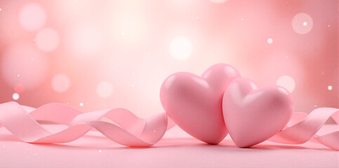 Corazones del d&iacute;a de los enamorados.