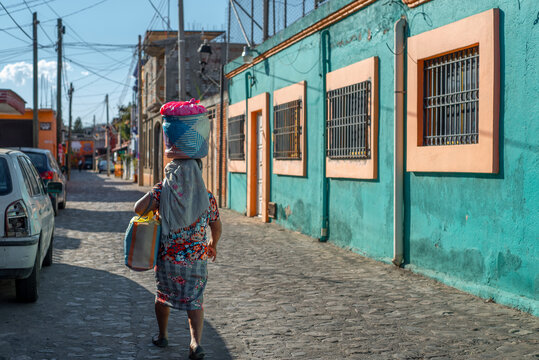 Mexico streets candid moment walking in the street