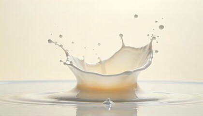 Milk Splash Crown A Creamy Delightful Scene