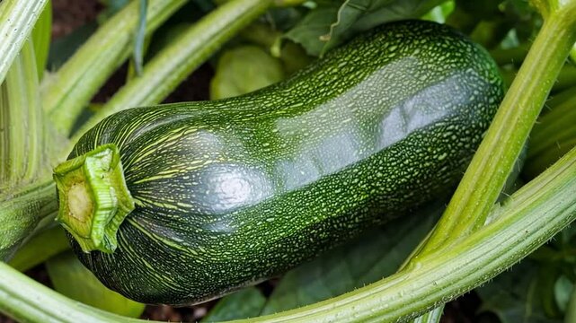 Fresh zucchini with smooth surface, isolated on white.