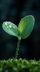 Dew sprouts after spring rain