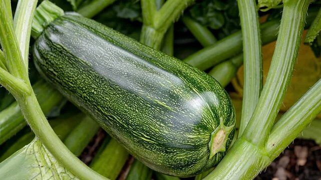 Fresh zucchini with smooth surface, isolated on white.