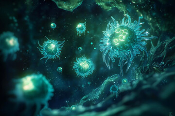 微生物の世界 - ウイルスの神秘的な拡がり