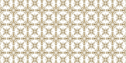 Seamless pattern with golden snowflakes,  Seamless Pattern Background