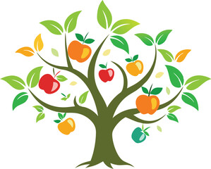 apple tree with flowers