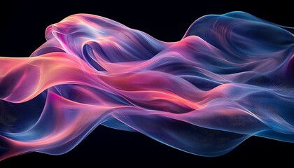 A retro-futuristic 3D render of a fluid, iridescent wave in motion, combining retro and modern digital aesthetics, ideal for futuristic backgrounds, banners, and posters.