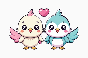 cute baby love birds