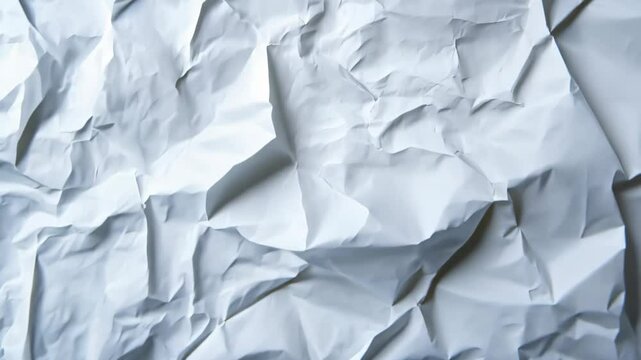 White Crumpled Paper Texture Background for Creative Graphic Design and Art Projects Featuring Subtle Halftone Pattern and Soft Lighting