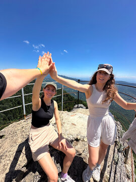 UGC POV high five on summit