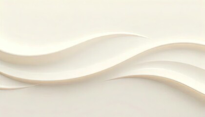 Obraz premium Creamy white waves abstract background texture
