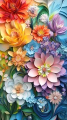 Paper Flower Bouquet: A Colorful Tapestry of Nature