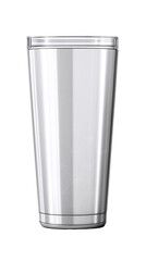 Stainless steel tumbler isolated on transparant or white background. Generative ai