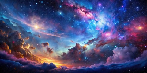 Stunning night sky astrophotography reveals galactic nebulae, cosmic dust, and celestial landscapes.