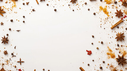 Colorful Spices Arrangement for Culinary Inspiration