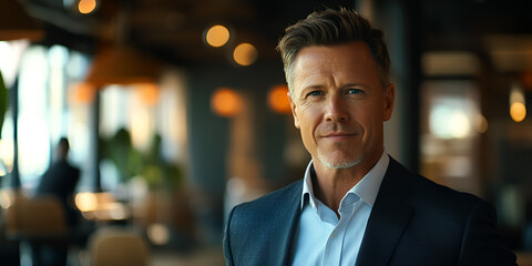 Fototapeta premium Business Executive Organizing Team Projects in Office