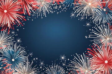 fireworks on the night sky