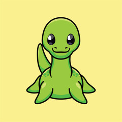 Lochness Cartoon Chibi Vector