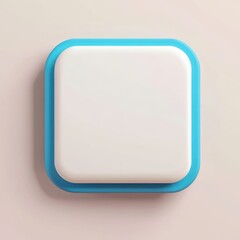 Blue Square with White Center