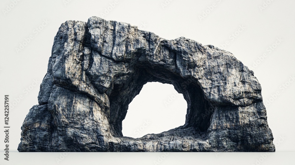 Aufkleber large, natural rock formation with a hole in the middle, creating an archway