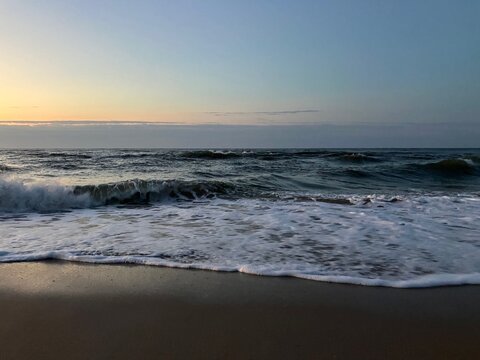 North Topsail Beach Coastline and Waves