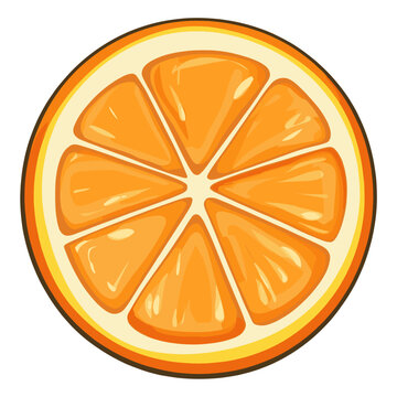 Orance sliced illustration orange design vector