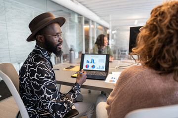 Business people working together in coworking space