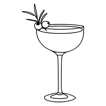 recommend clip art: Glass of Margarita Cocktail cocktail drawing drink vector