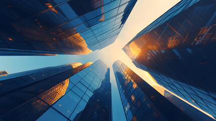 Skyscrapers anime style