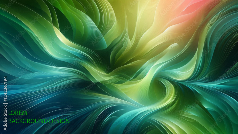 Poster abstract colorful gradient background with lines