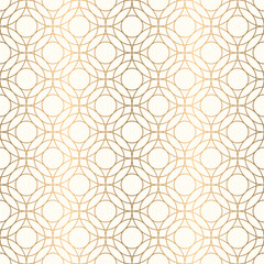 Geometric seamless pattern with overlapping striped circle lines for luxury and elegant cover, invitation, card, packaging, fabric design.