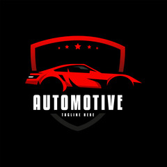 Red Car automotive logo