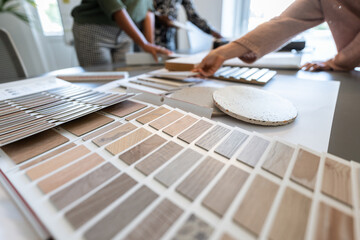 Interior Designers Choosing Materials for Renovation Project
