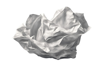 Obraz premium Crumpled paper isolated on white