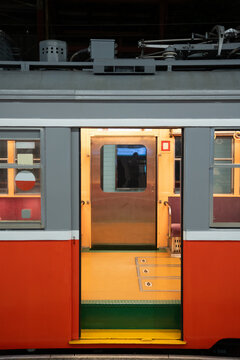 Entrance to the train