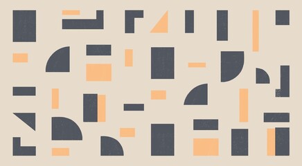 Illustration of Geometric Pattern in Neutral Tones