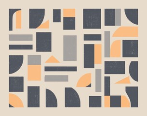  Geometric Pattern in Neutral Tones