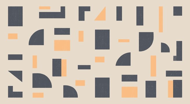 Illustration of Geometric Pattern in Neutral Tones