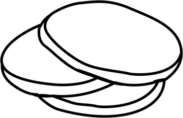 Pancake breakfast coloring page