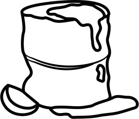Pancake breakfast coloring page