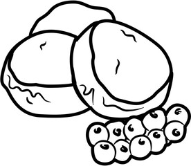 Pancake breakfast coloring page