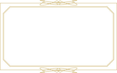 金の線で描かれた装飾フレーム