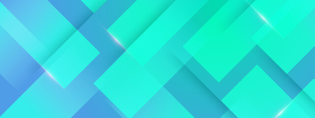 teal overlapping  geometric shapes on gradient background for presentation templates, web designs, and digital advertising displays