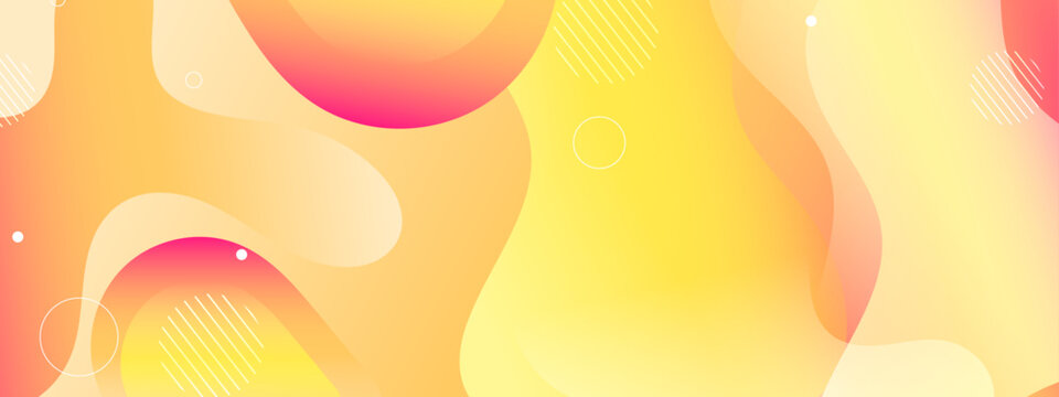 Bright yellow geometric gradient stylish background for artistic prints, website banners, or modern designs