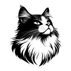 Obraz premium Art illustration stencil drawing vector