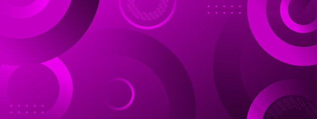Purple gradient geometric background with circular shapes  ideal for modern designs, creative projects, or digital presentations